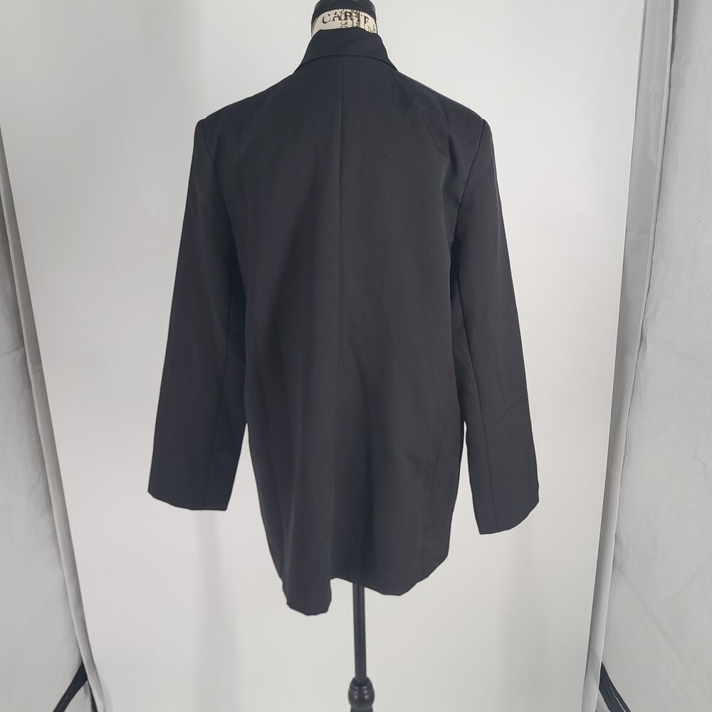 Steve Madden Stella Bocy Blazer Sz Med Black Preppy Dark Feminine Breakfast Club - Picture 5 of 12